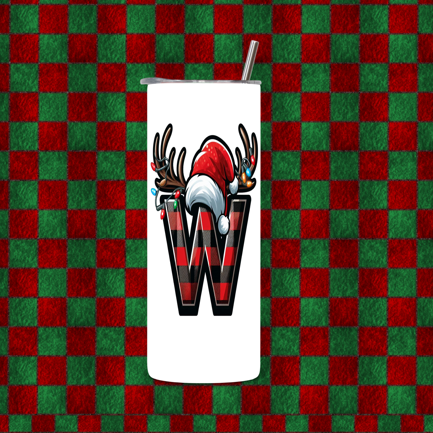 CHRISTMAS ALPHEBET TUMBLER