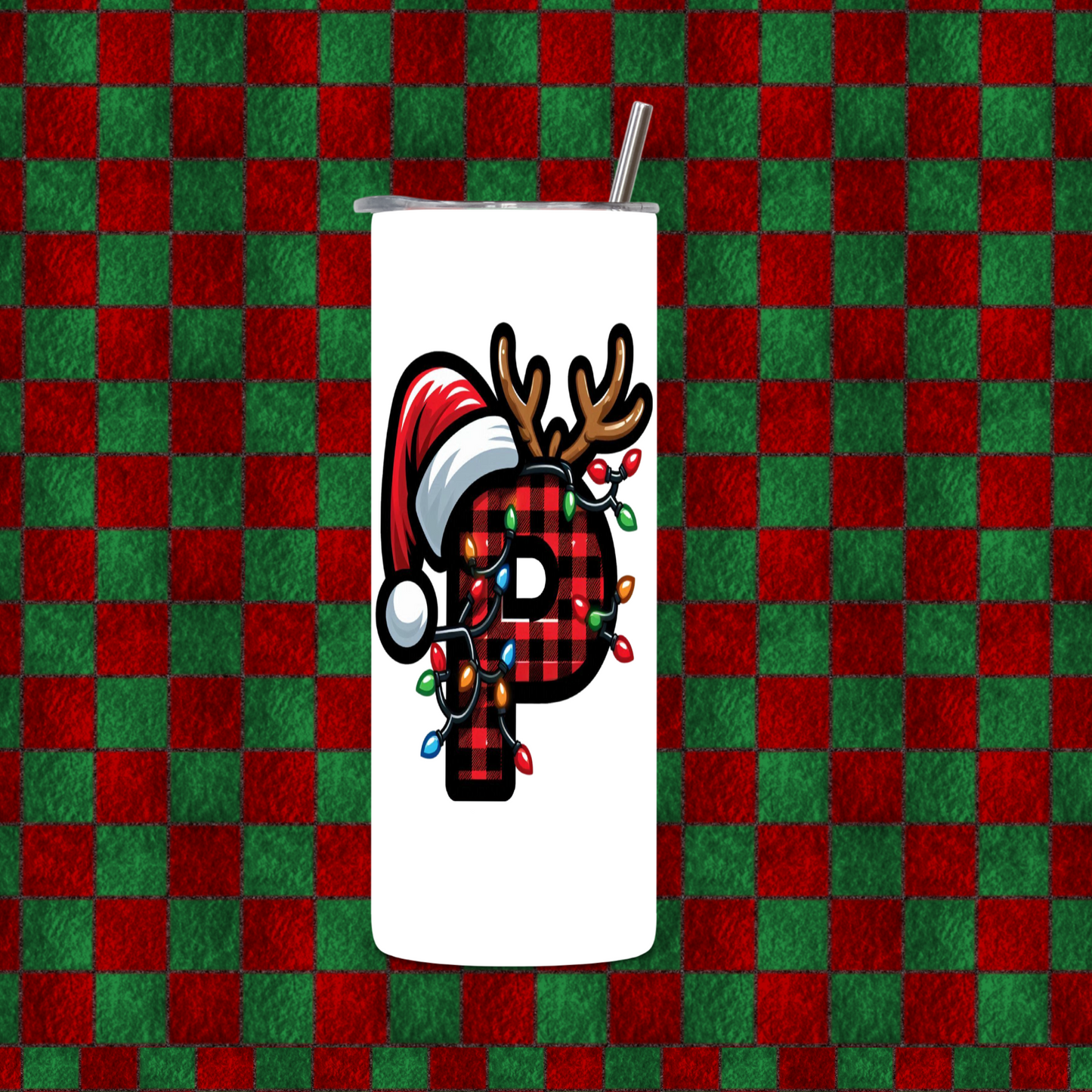 CHRISTMAS ALPHEBET TUMBLER