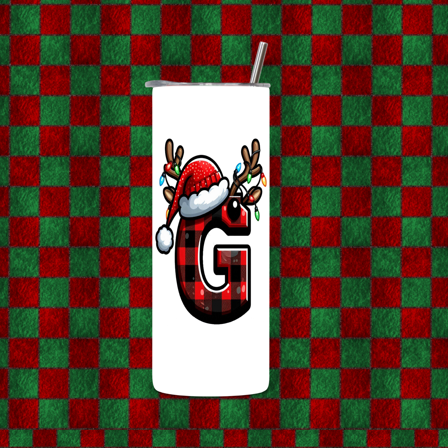 CHRISTMAS ALPHEBET TUMBLER