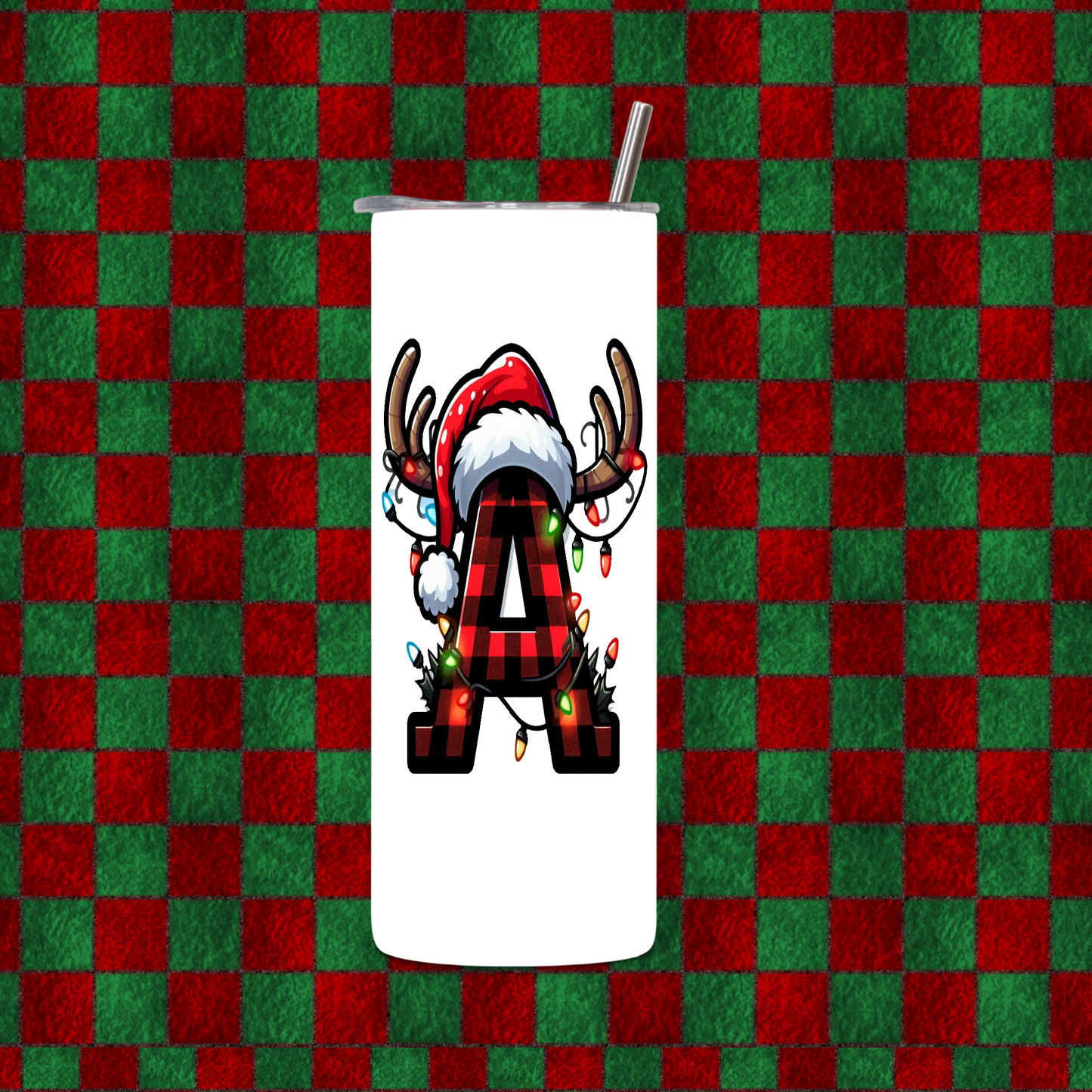 CHRISTMAS ALPHEBET TUMBLER