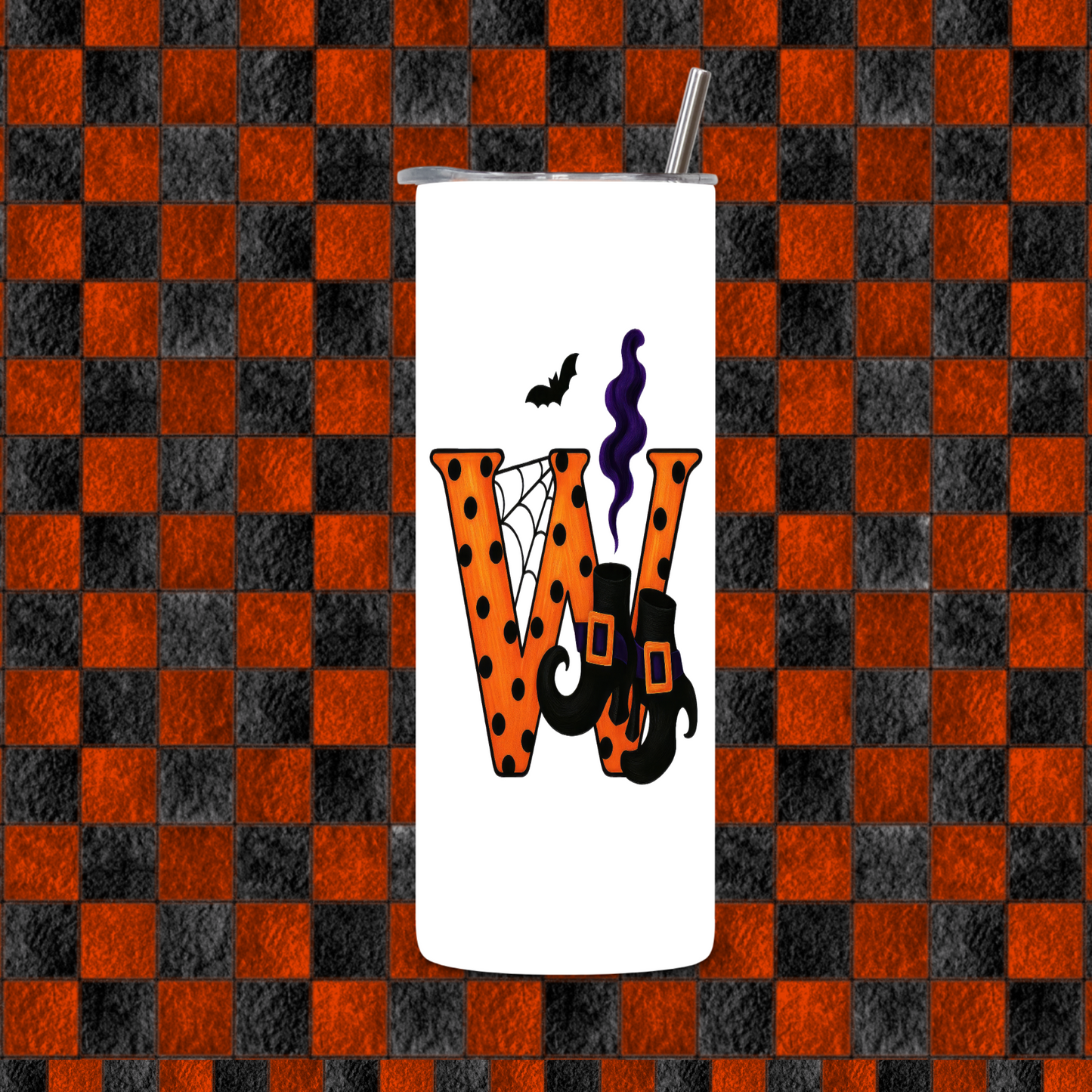 HALLOWEEN ALPHEBET TUMBLER