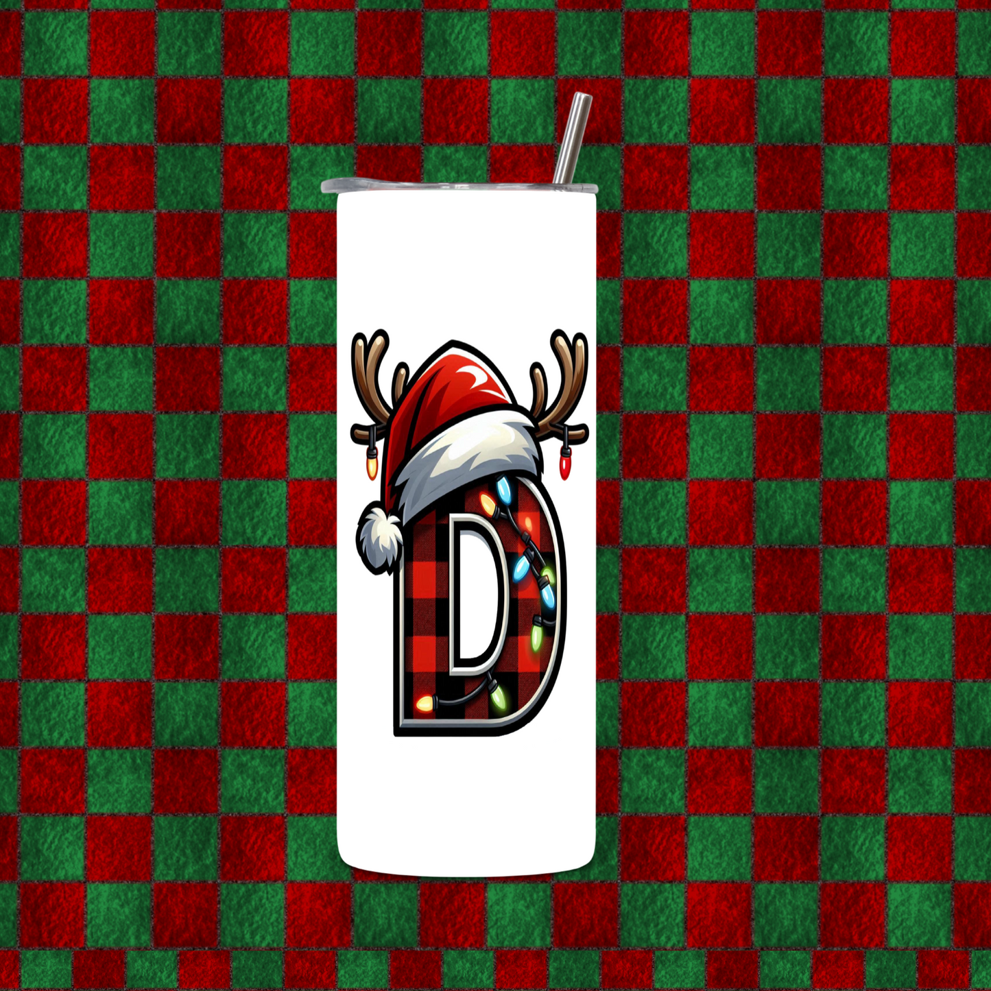 CHRISTMAS ALPHEBET TUMBLER