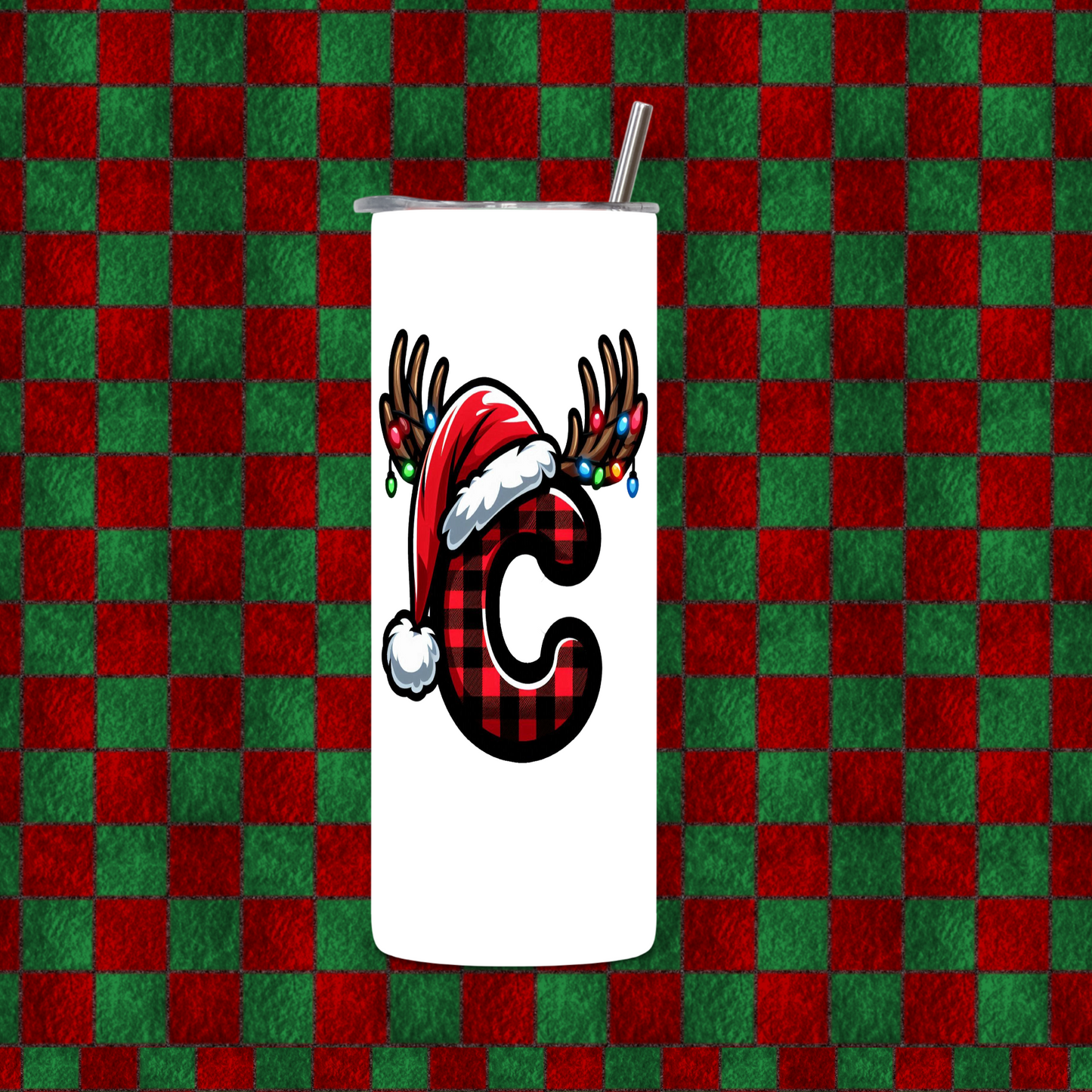 CHRISTMAS ALPHEBET TUMBLER