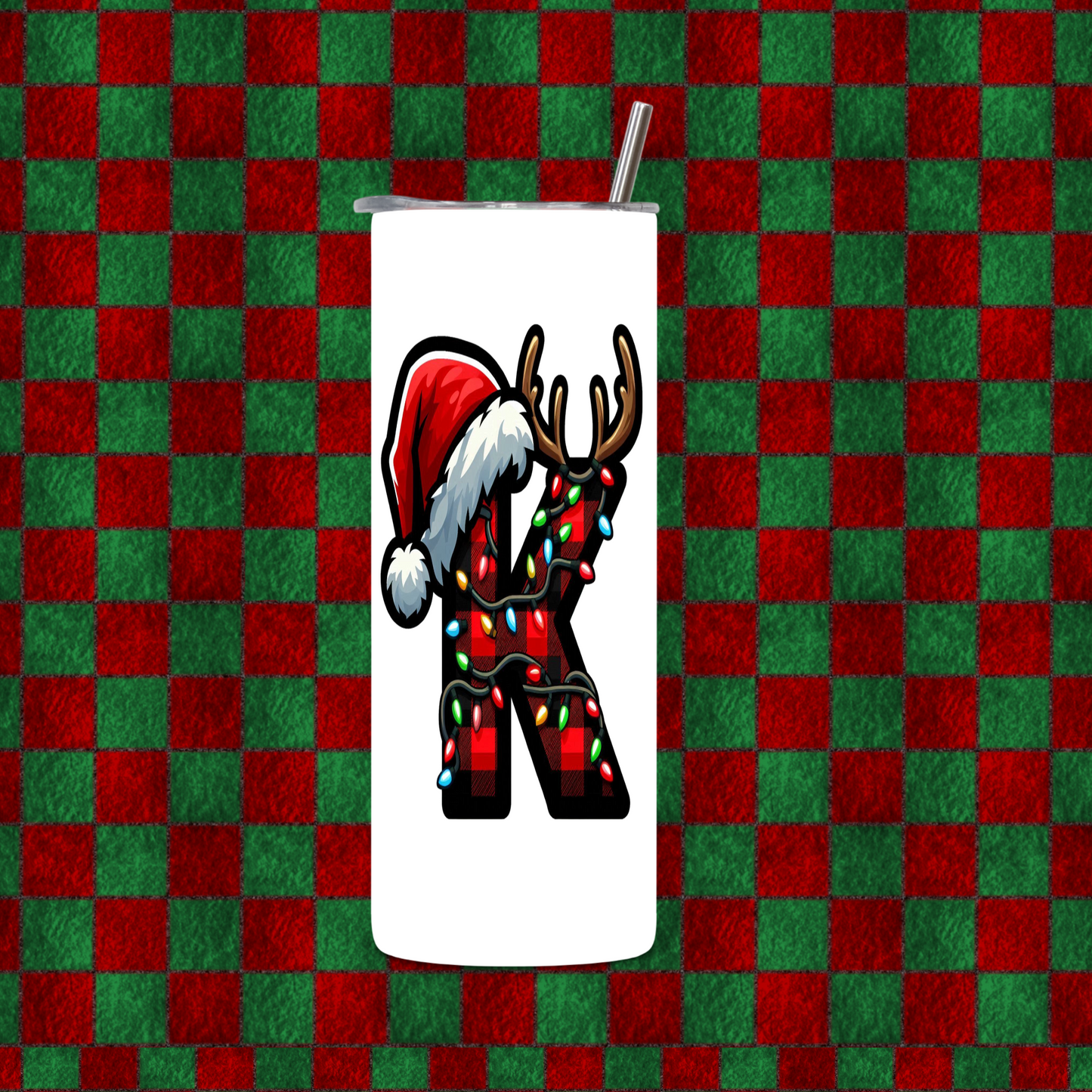 CHRISTMAS ALPHEBET TUMBLER