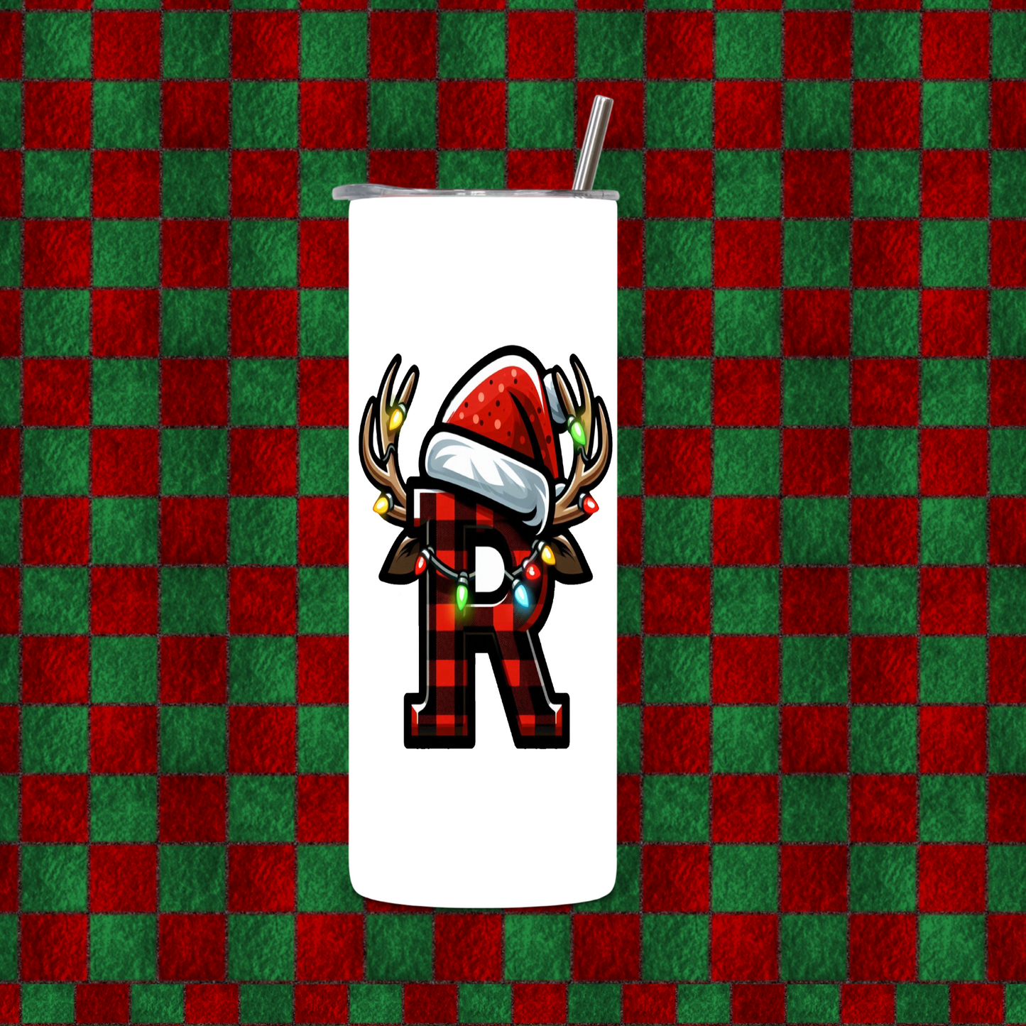 CHRISTMAS ALPHEBET TUMBLER