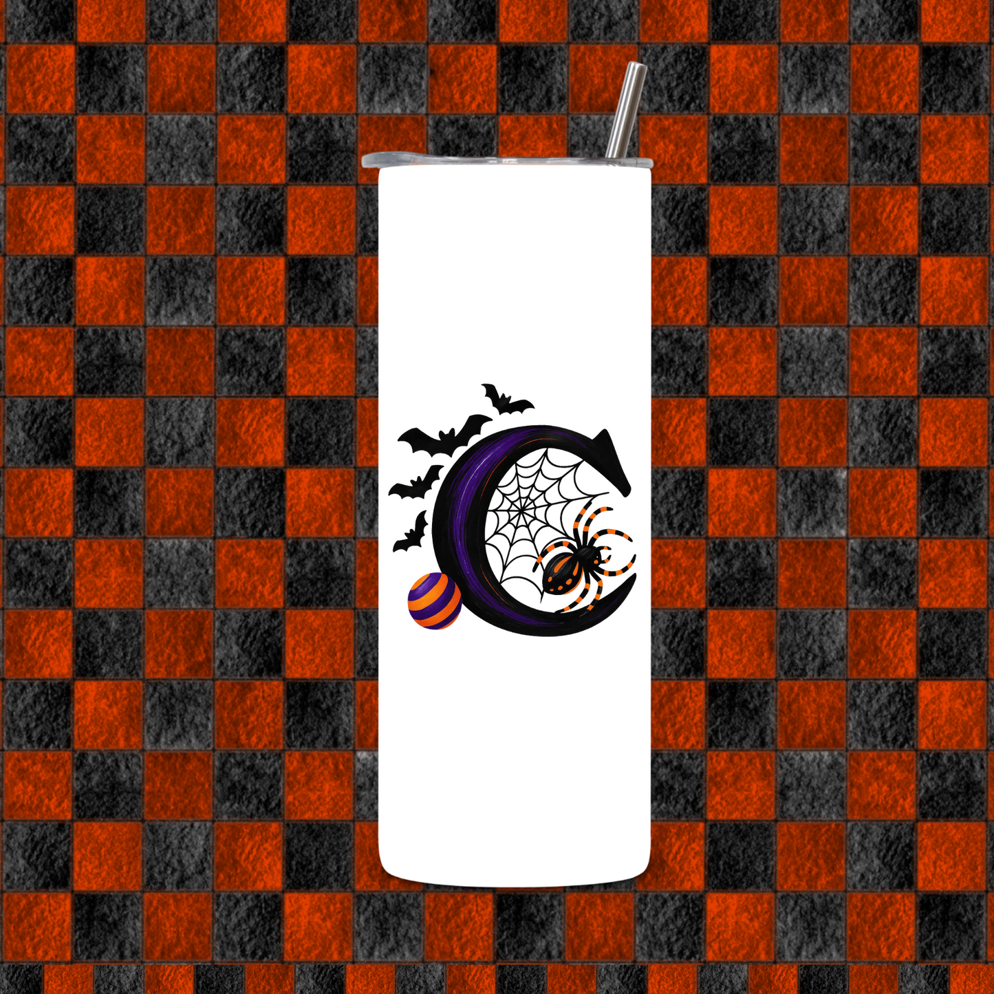 HALLOWEEN ALPHEBET TUMBLER