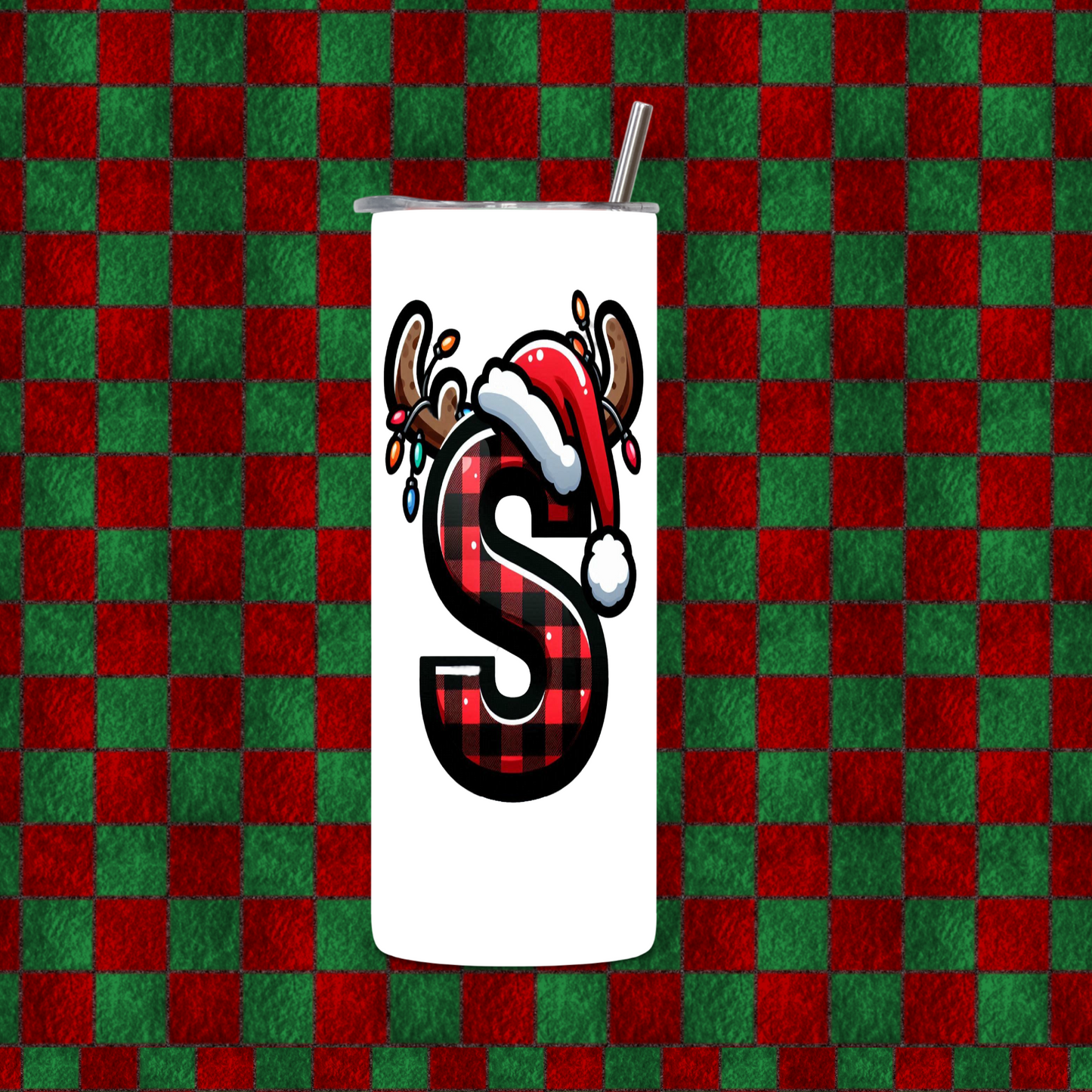 CHRISTMAS ALPHEBET TUMBLER