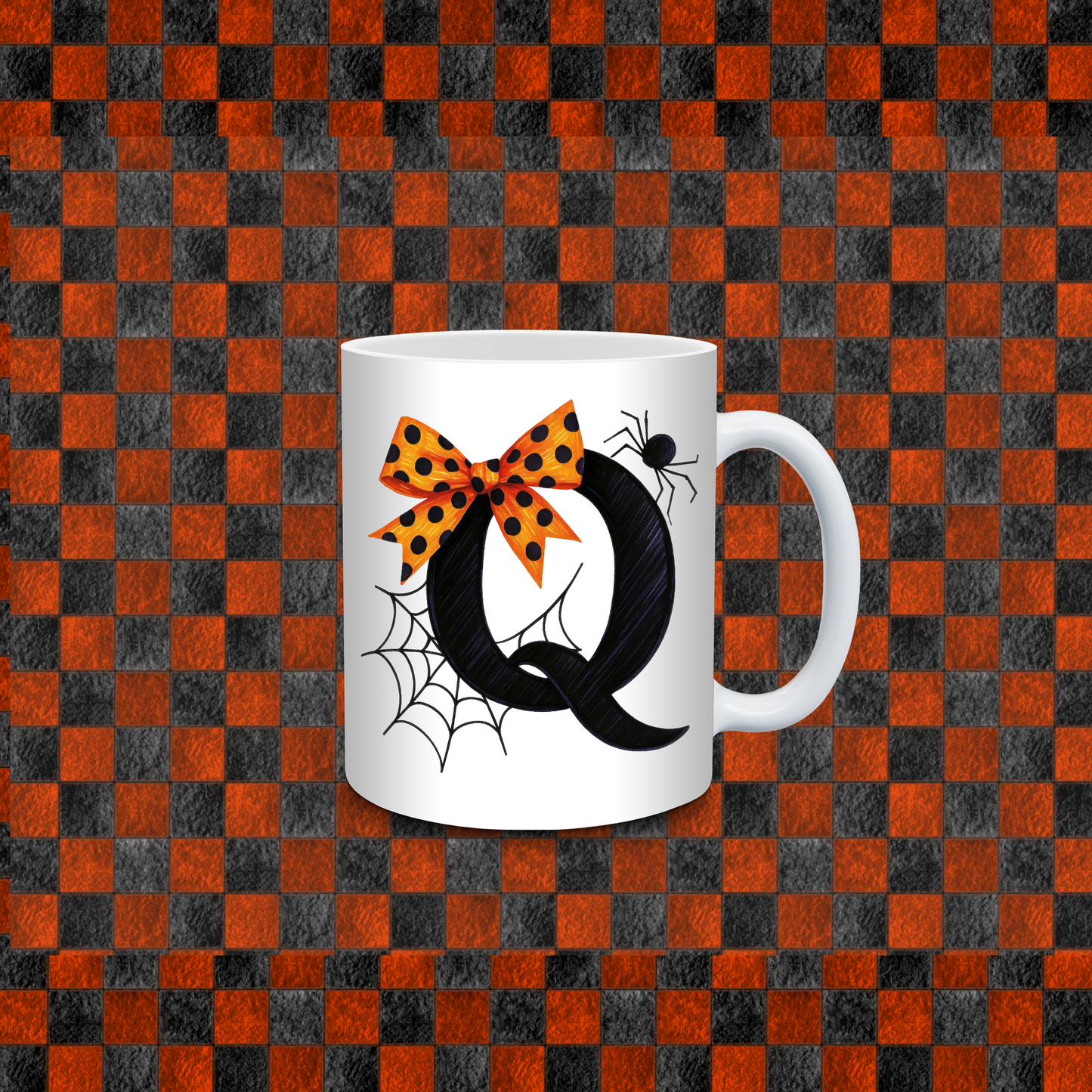 HALLOWEEN ALPHEBET COFFE CUP