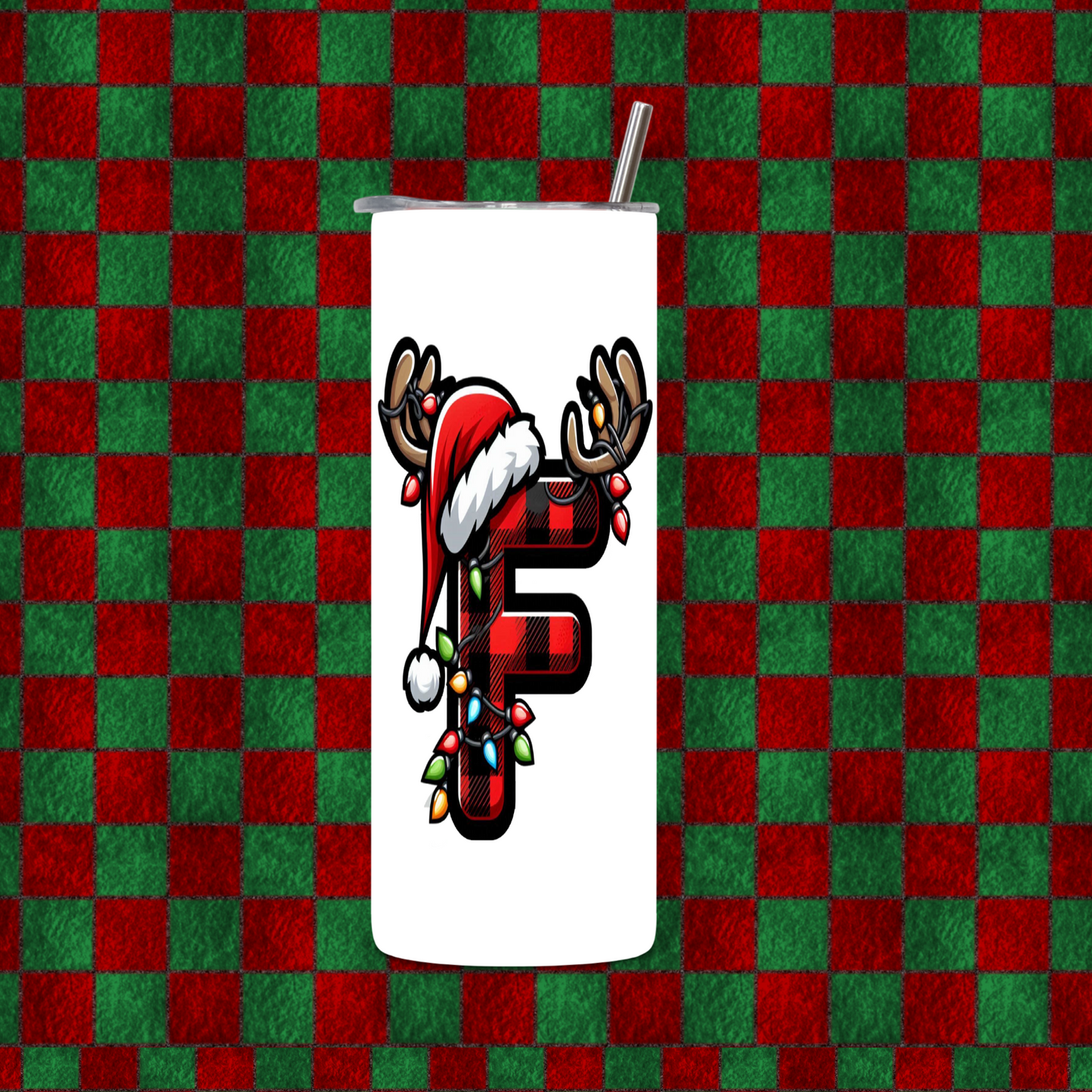 CHRISTMAS ALPHEBET TUMBLER