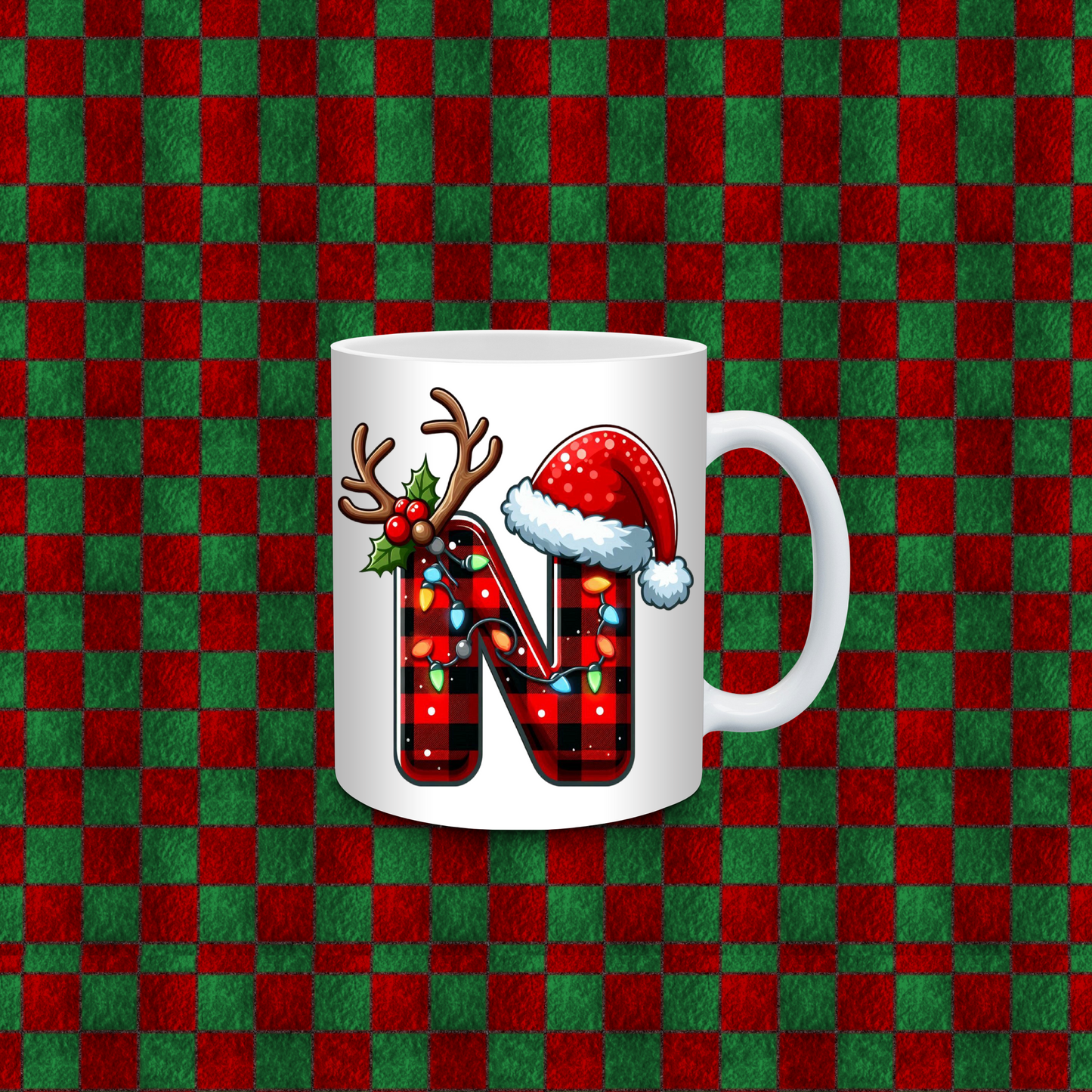 CHRISTMAS ALPHEBET COFFEE CUP