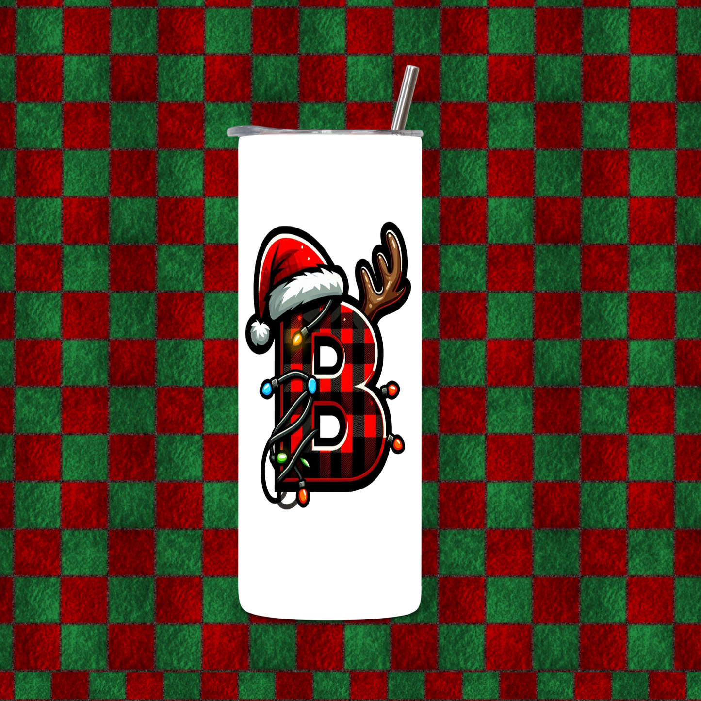 CHRISTMAS ALPHEBET TUMBLER