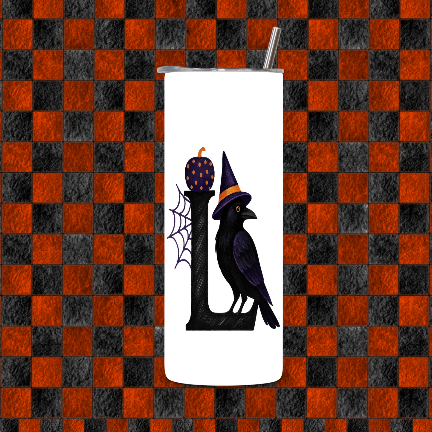 HALLOWEEN ALPHEBET TUMBLER