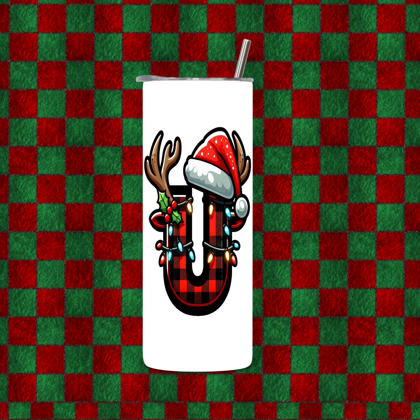CHRISTMAS ALPHEBET TUMBLER