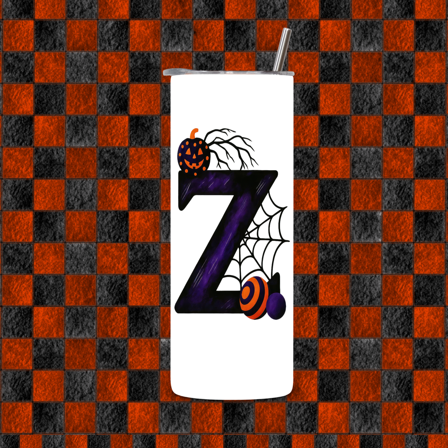 HALLOWEEN ALPHEBET TUMBLER