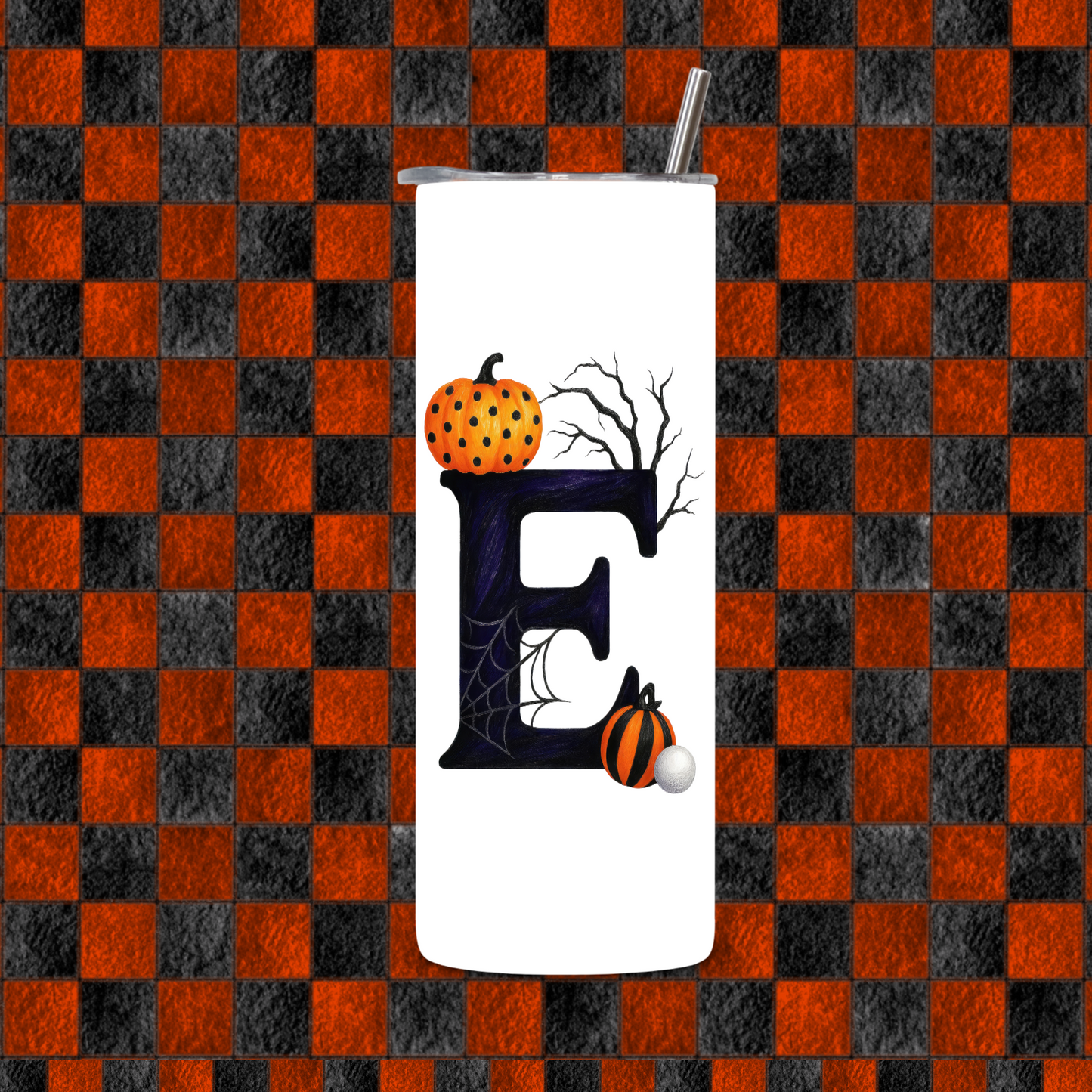 HALLOWEEN ALPHEBET TUMBLER