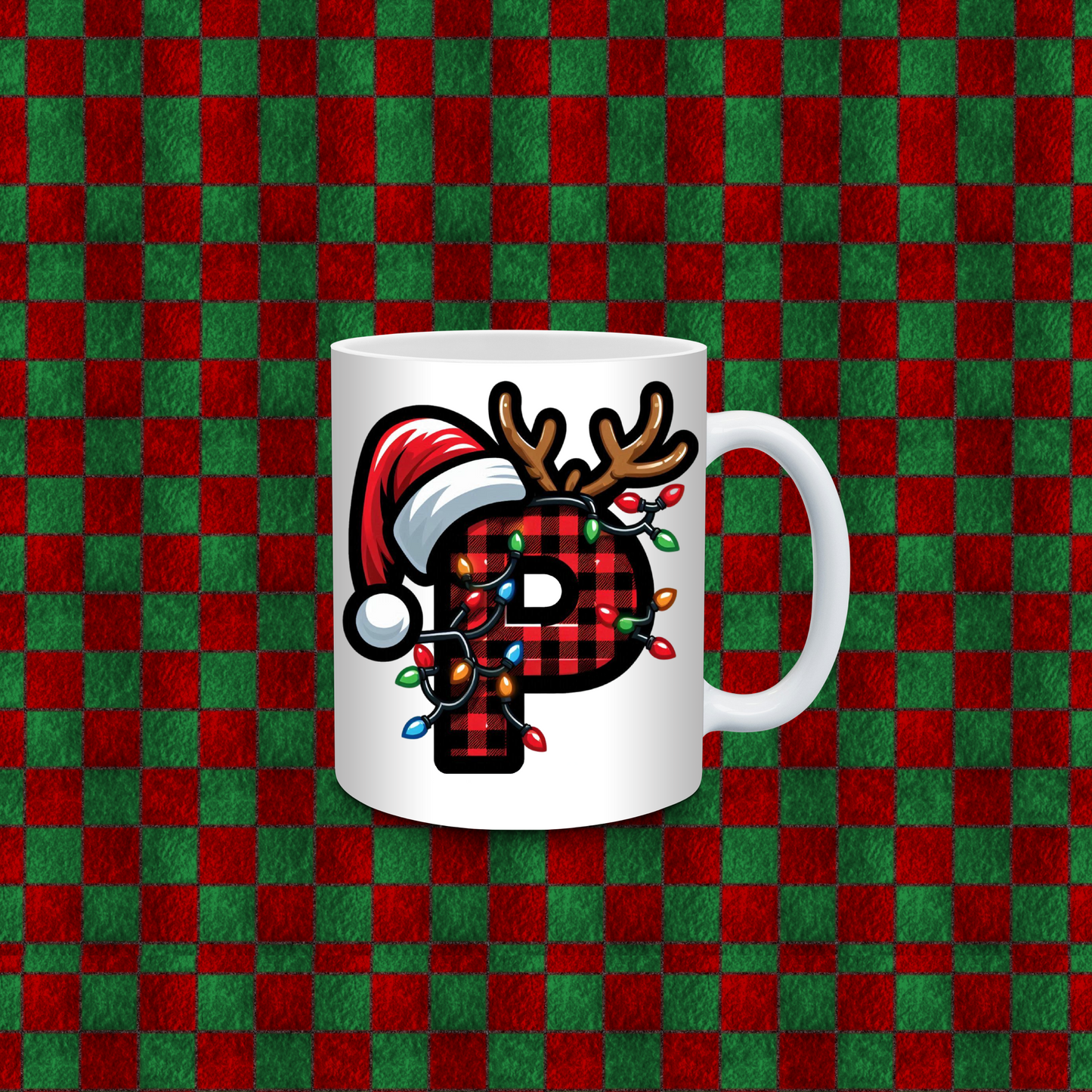 CHRISTMAS ALPHEBET COFFEE CUP
