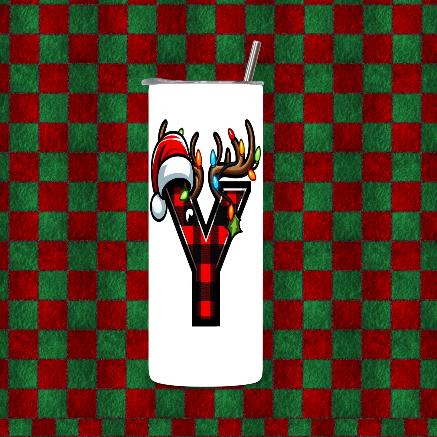 CHRISTMAS ALPHEBET TUMBLER