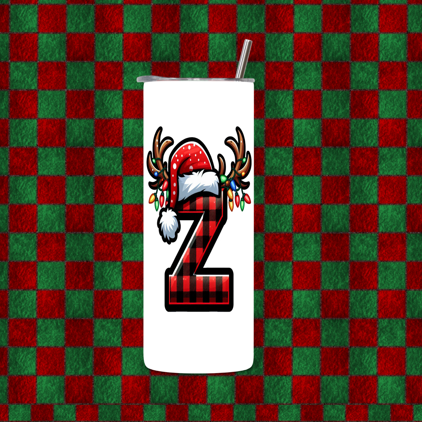 CHRISTMAS ALPHEBET TUMBLER