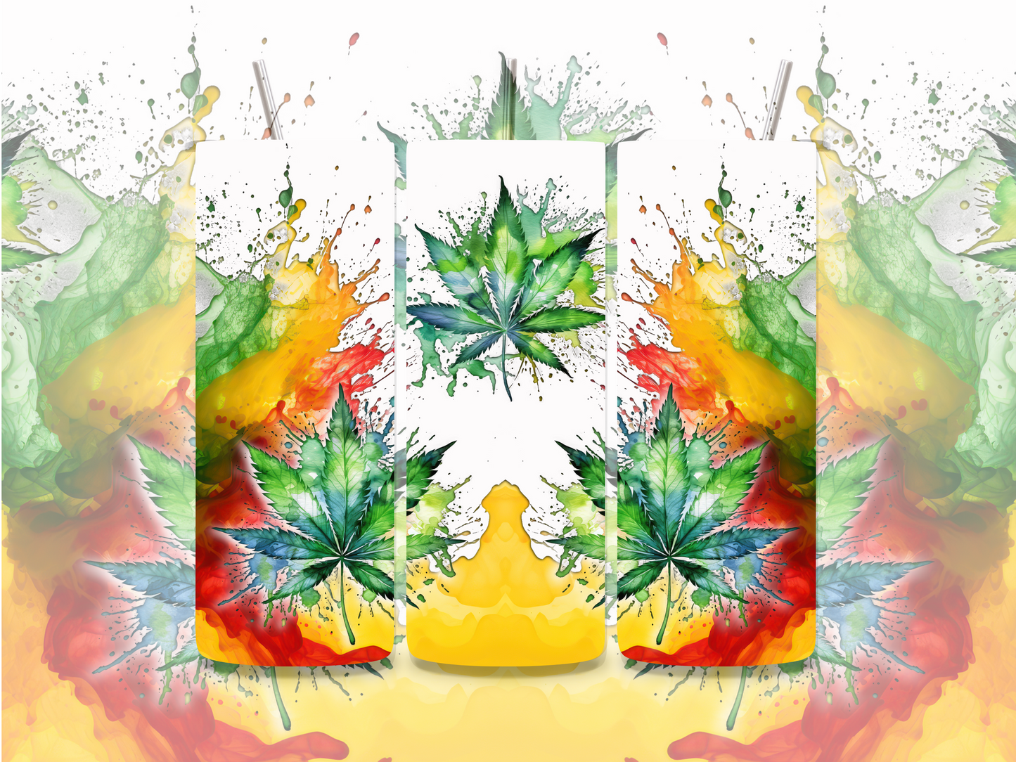 COLORFUL WEED LEAF