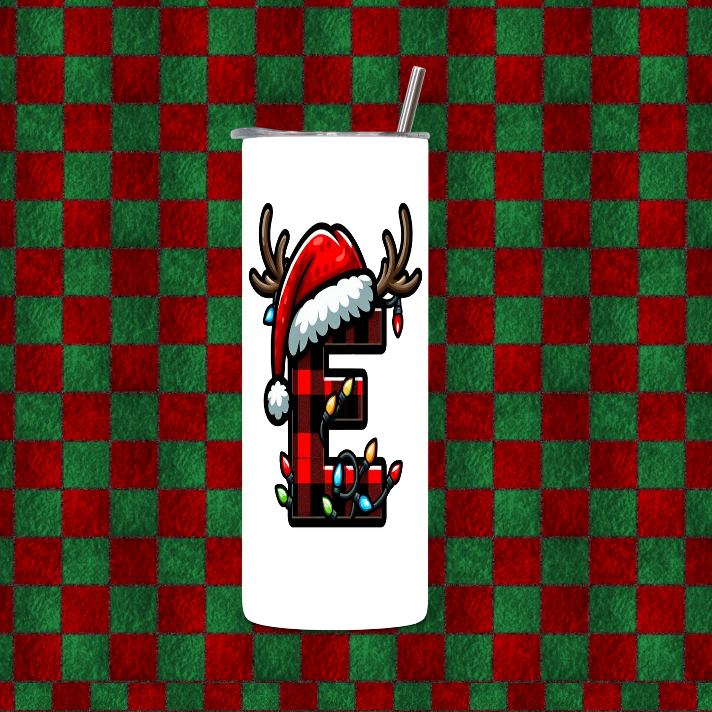 CHRISTMAS ALPHEBET TUMBLER