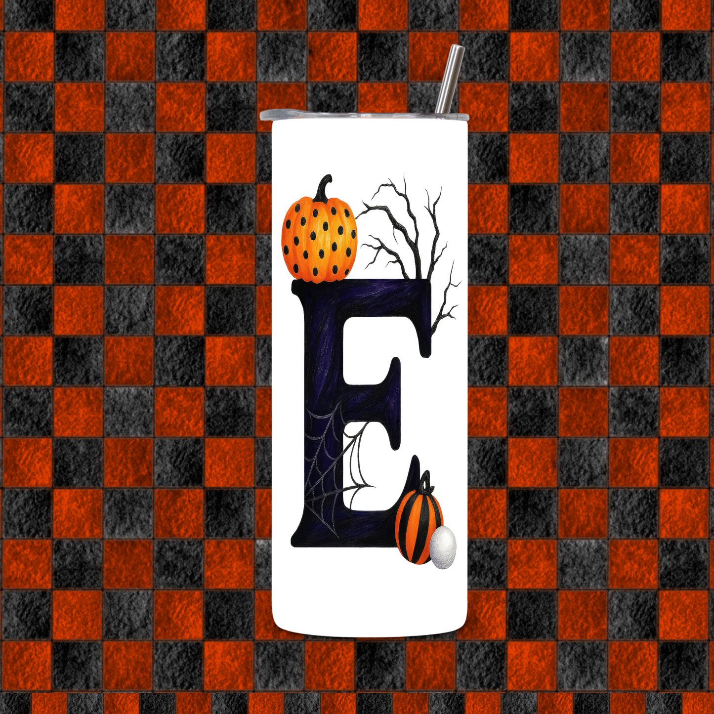 HALLOWEEN ALPHEBET TUMBLER