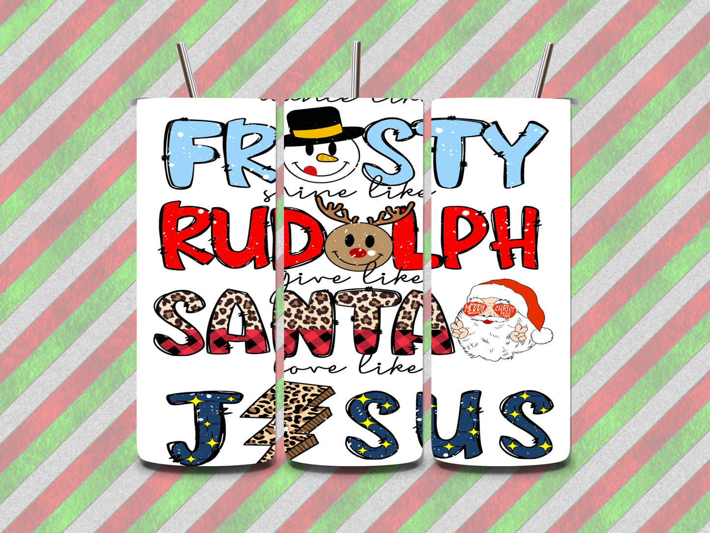 FROSTY RUDOLPH SANTA JESUS