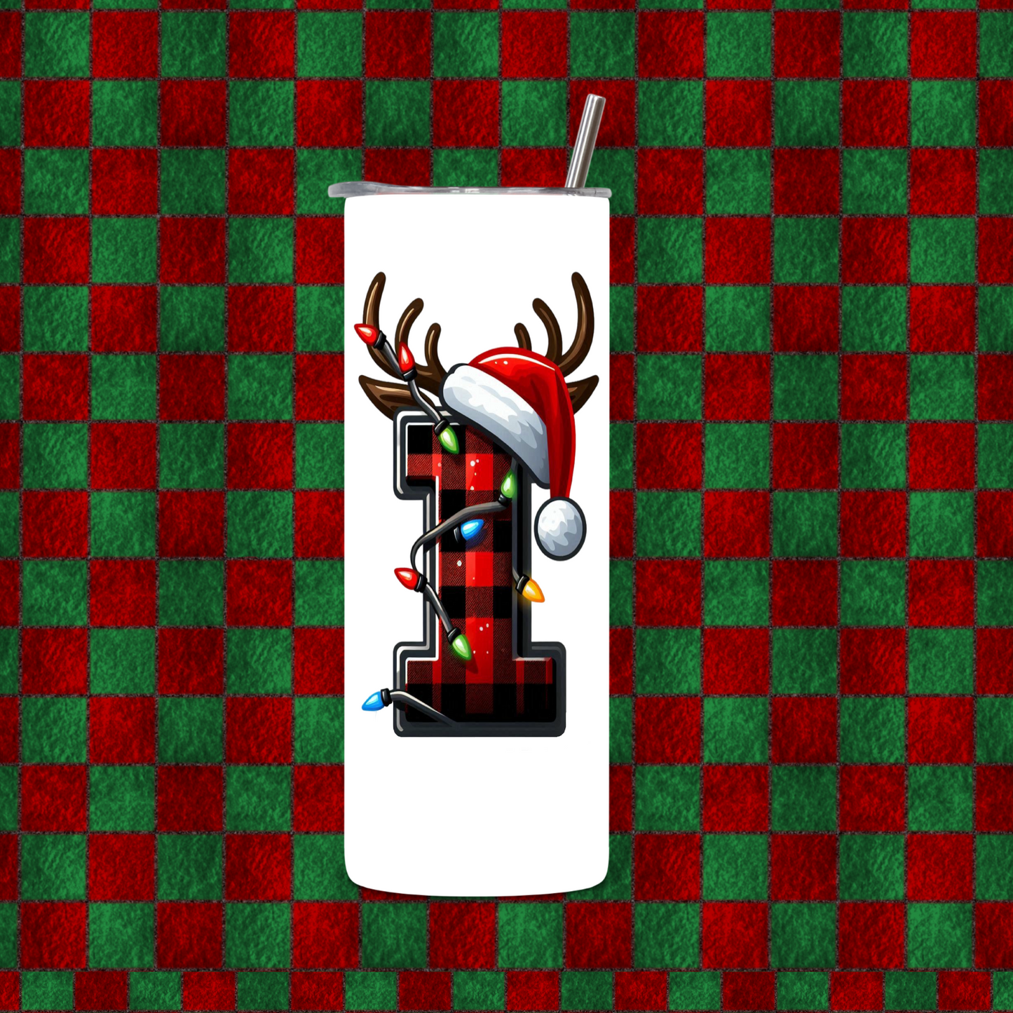 CHRISTMAS ALPHEBET TUMBLER