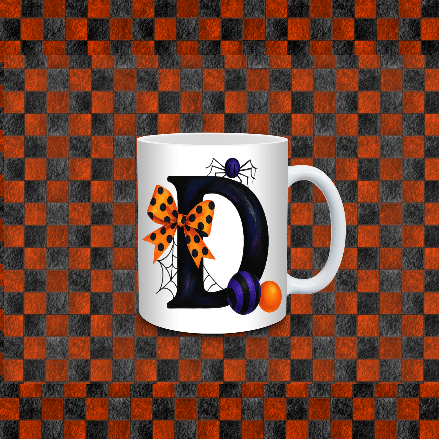 HALLOWEEN ALPHEBET COFFE CUP