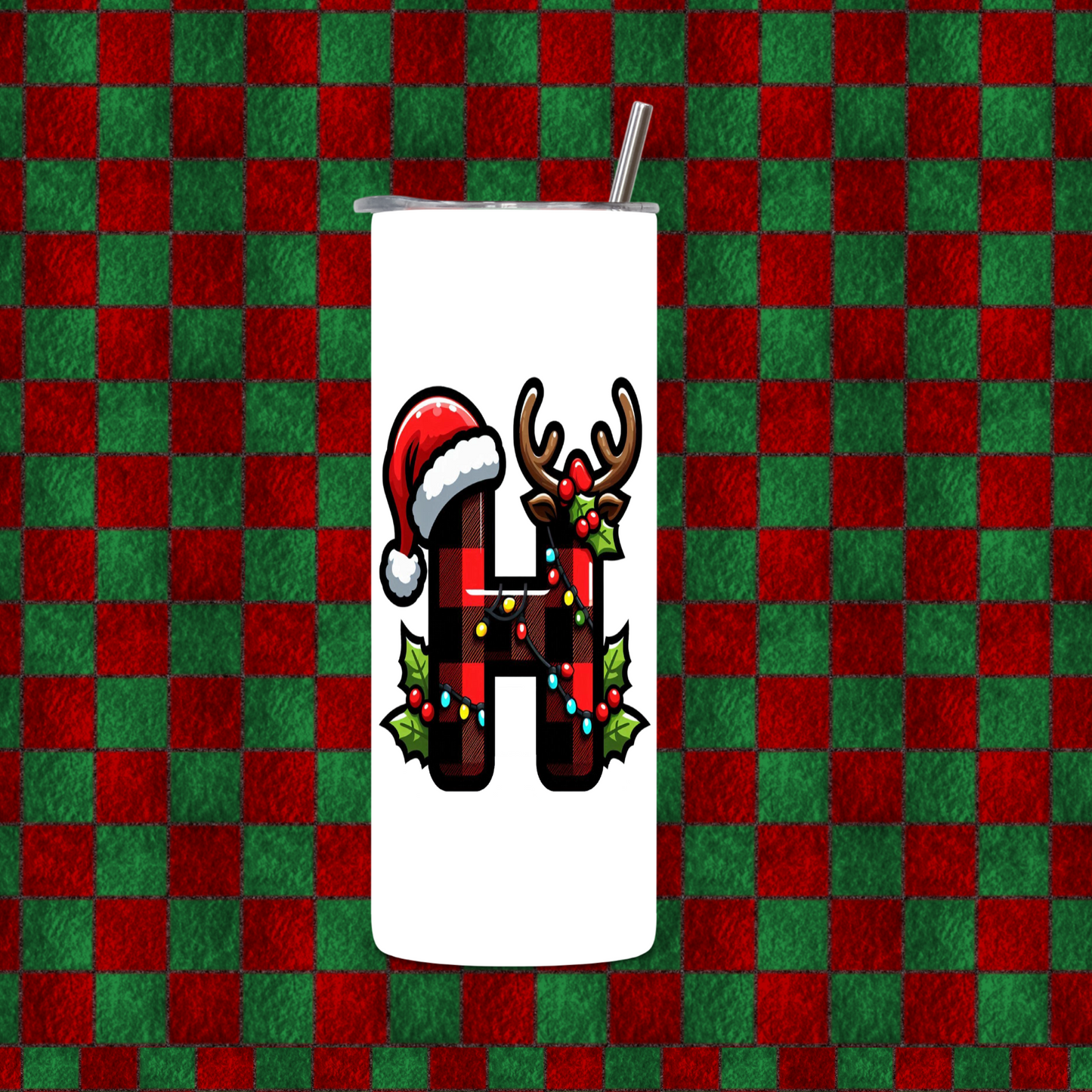CHRISTMAS ALPHEBET TUMBLER