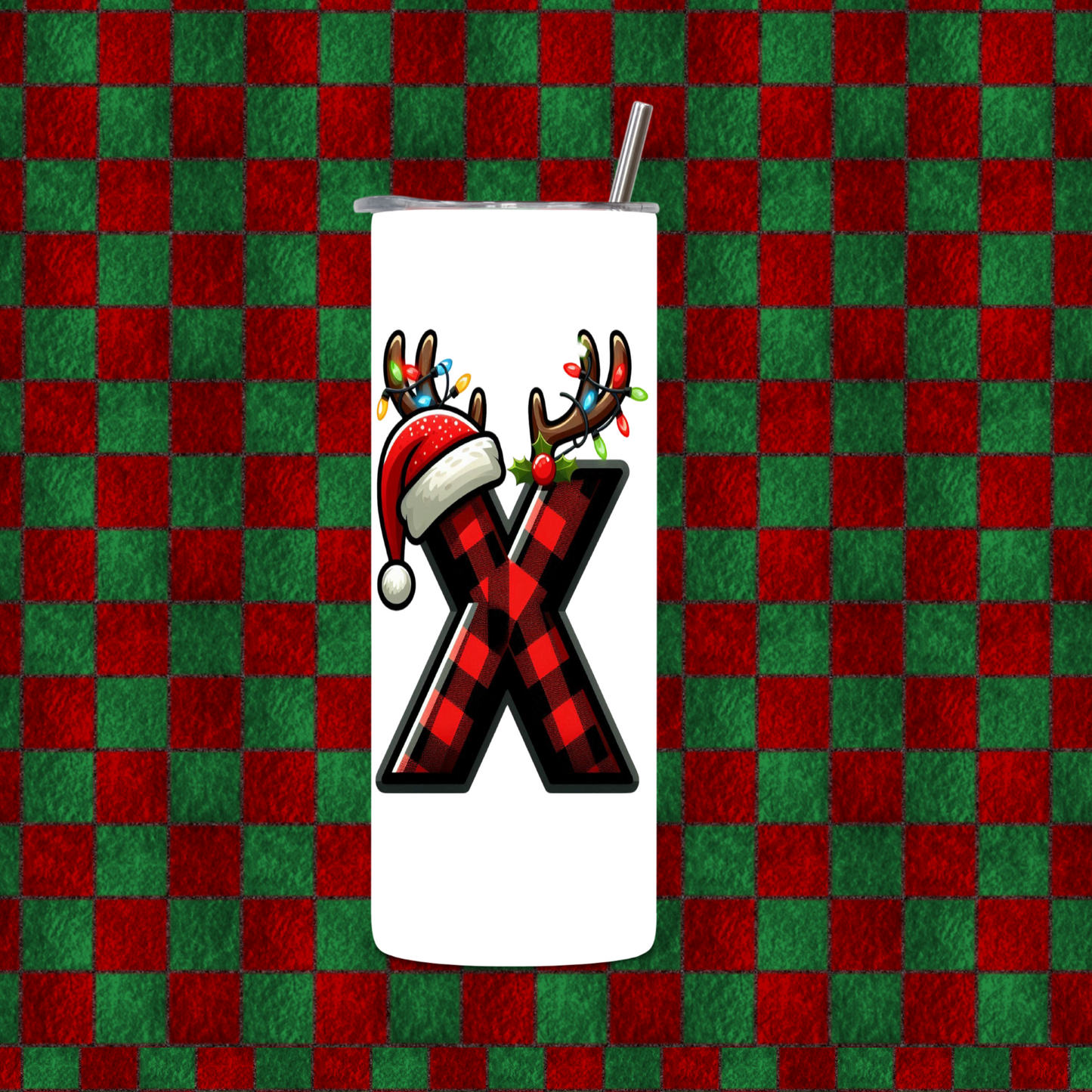 CHRISTMAS ALPHEBET TUMBLER