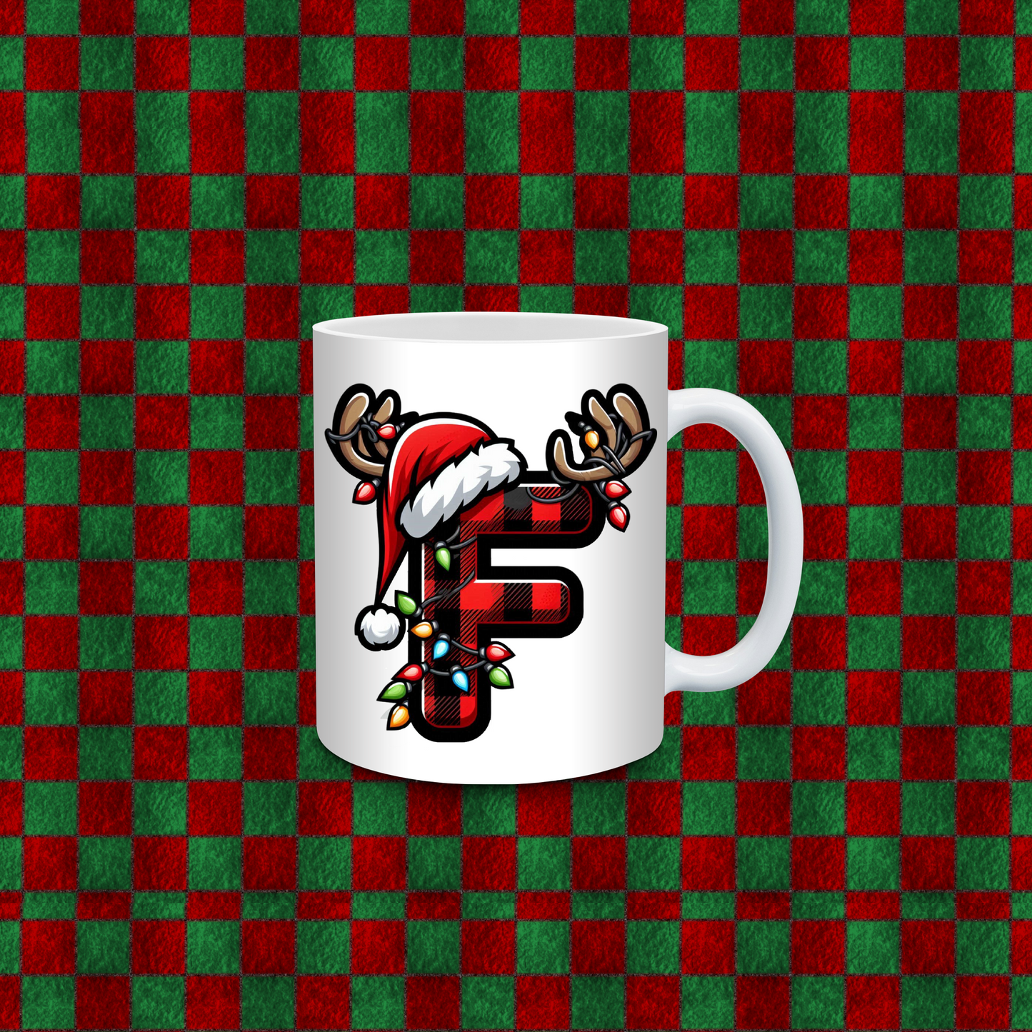 CHRISTMAS ALPHEBET COFFEE CUP