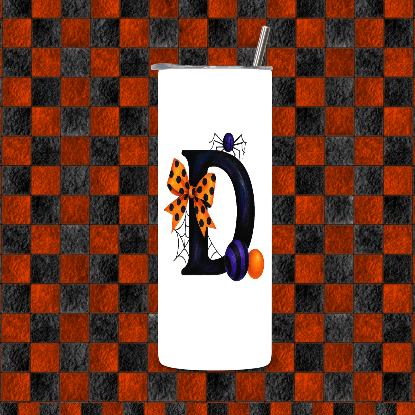 HALLOWEEN ALPHEBET TUMBLER