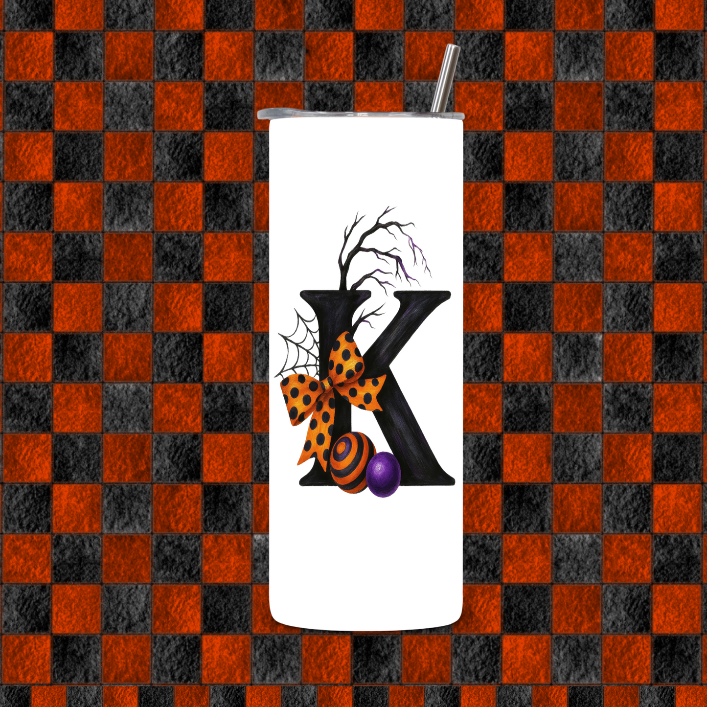 HALLOWEEN ALPHEBET TUMBLER