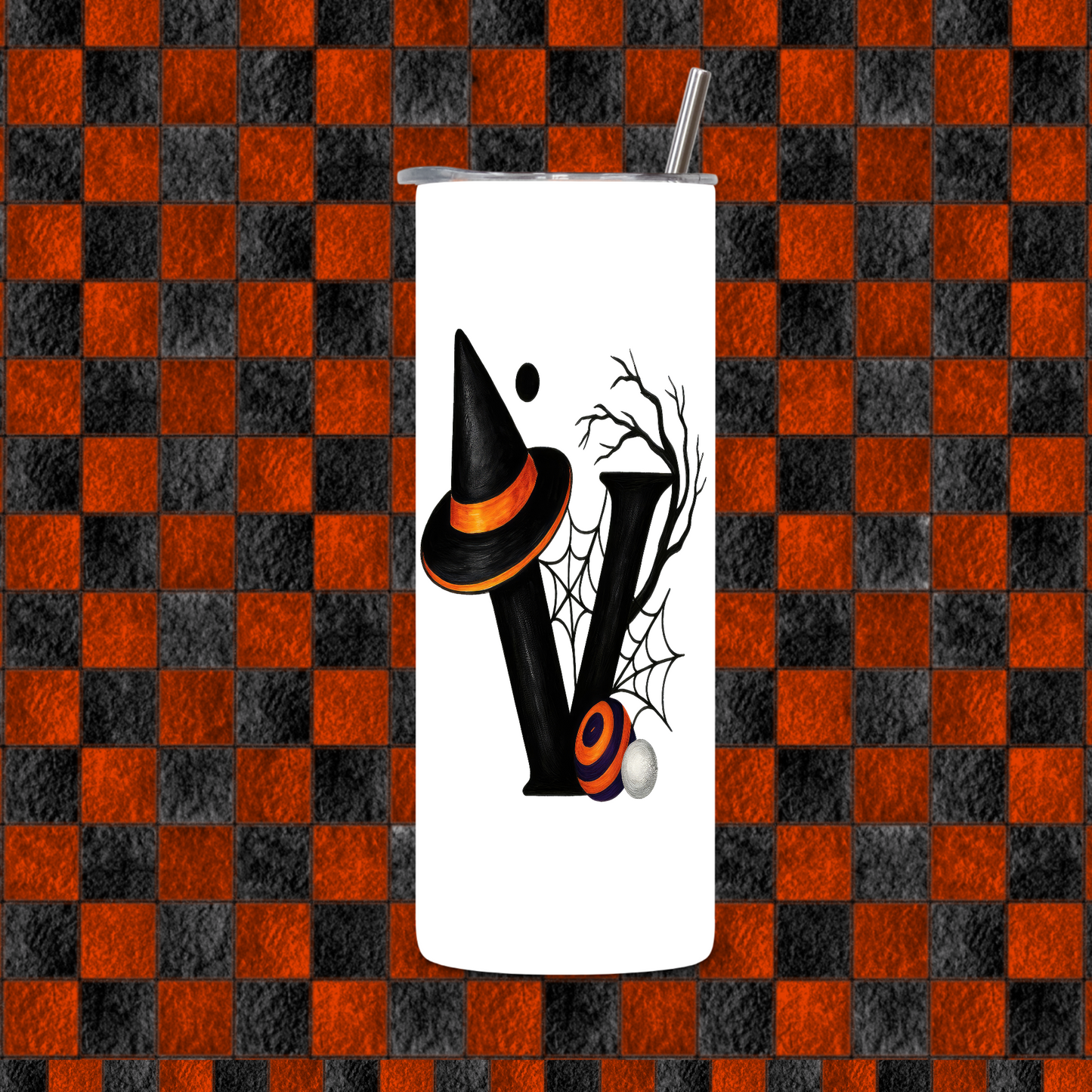 HALLOWEEN ALPHEBET TUMBLER