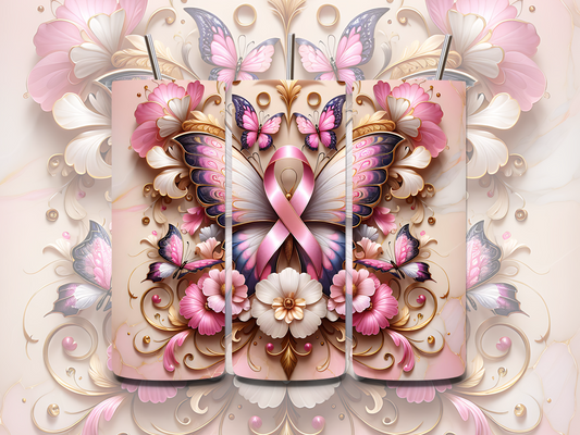 BUTTERFLY AND RIBBON